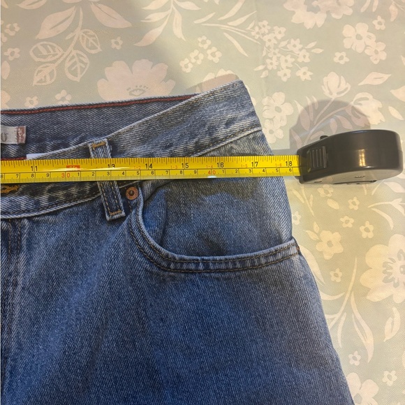 Vtg Levi's 550 Jeans Women's 12L Relaxed Fit Tapered Leg Blue Denim Mom Y2K - Picture 7 of 8